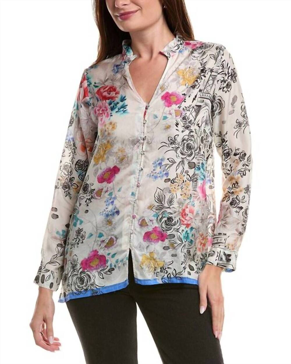 NEW JOHNNY WAS dierdre shirt in laville scarf